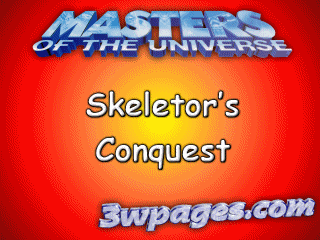 Man-At-Arms test a new weapon on Skeletor.