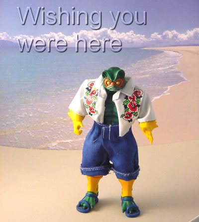 Mer-Man - wishing you were here at the beach with me